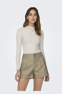Only Onlemma L/S High Neck Top< Bluser & Skjorter