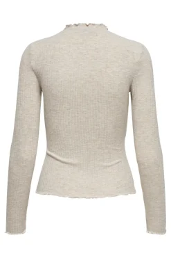 Only Onlemma L/S High Neck Top< Bluser & Skjorter