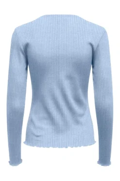 Onlemma L/S Rib Basic Top*Only Clearance