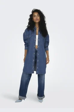 Only Onlfloyd Ls Ovs Dress Azg< Bluser & Skjorter