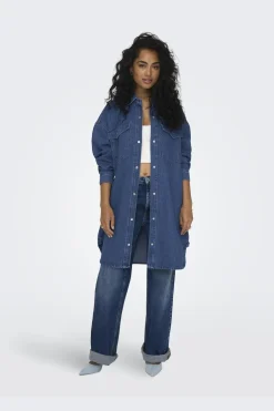 Only Onlfloyd Ls Ovs Dress Azg< Bluser & Skjorter