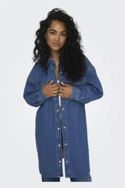 Only Onlfloyd Ls Ovs Dress Azg< Bluser & Skjorter