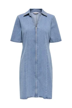 Only Onlfrida Ss Zip Dress Gua< Kjoler|Ammevenligt Tøj