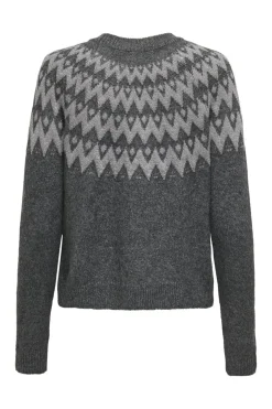 Only Onlfry Ls Jq Glitter O-Neck Cc Knt< Strik|Bluser & Skjorter