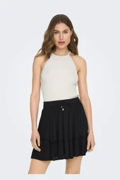 Only Onlgemma Sl Scallop Hltneck Top Knt< T-Shirts & Toppe