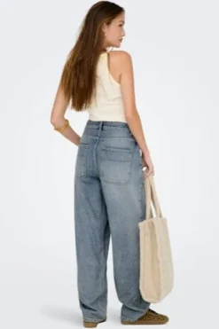 Only Onlgia Mid Loose Baggy Dot413< Bukser, Jeans & Leggings