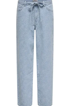 Only Onlgianna Straight Flower 15352390< Bukser, Jeans & Leggings