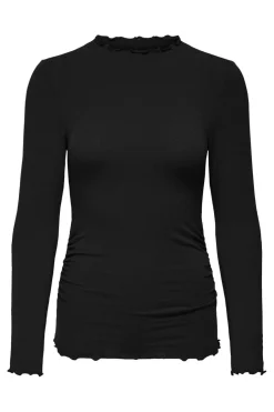 Onlglamour L/S Mockneck Ruching Top*Only Sale