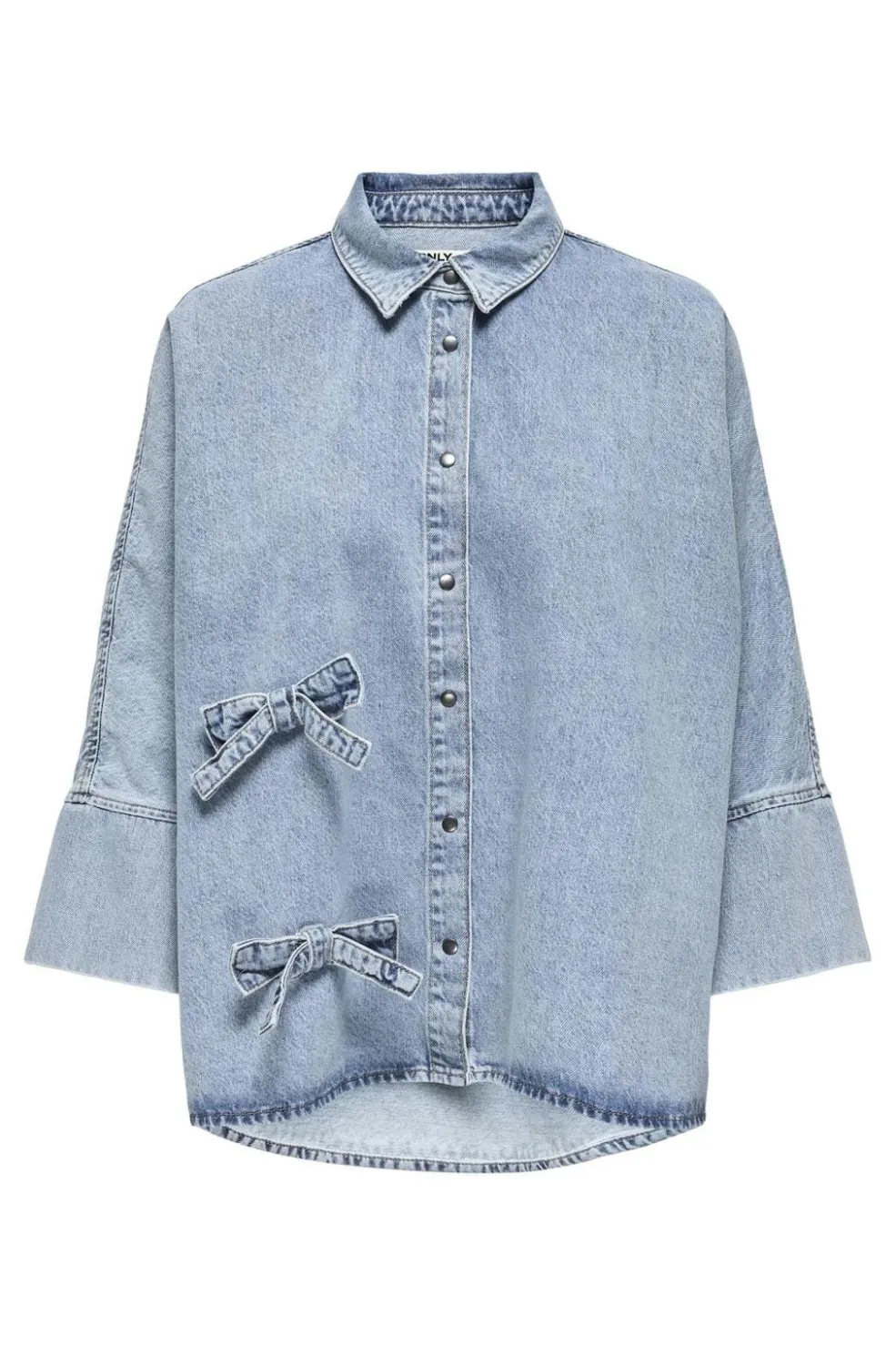 Only Onlgrace 3/4 Bow Shirt Lb Cro< Bluser & Skjorter|Ammevenligt Tøj