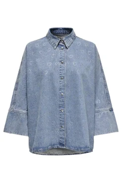Onlgrace 3/4 Slv Shirt Heart Seq*Only Outlet