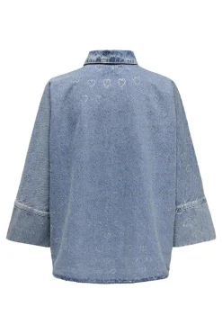 Onlgrace 3/4 Slv Shirt Heart Seq*Only Outlet