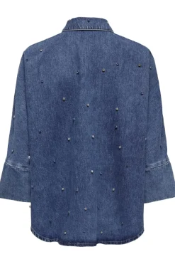 Only Onlgrace Ls Rhinestone Shirt Cro< Bluser & Skjorter