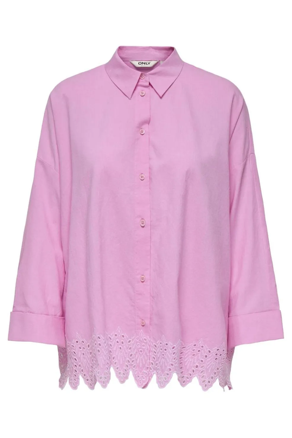 Only Onlgraces Tulum Ls Emb Shirt< Bluser & Skjorter|Ammevenligt Tøj