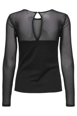 Only Onlheart-Becki L/S Mix Top< Bluser & Skjorter