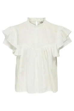 Only Onlheike S/L Frill O-Neck Top< T-Shirts & Toppe