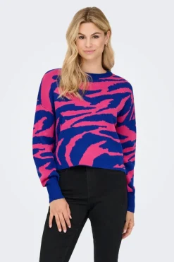 Onlhilla Ls Jq Mix Box O-Neck Knt*Only