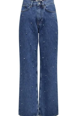 Only Onlhope Wide Rhinestone< Bukser, Jeans & Leggings