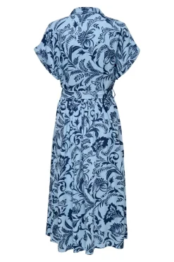 Only Onljakiri Linen Ss Midi Shirt Dress< Bluser & Skjorter|Ammevenligt Tøj