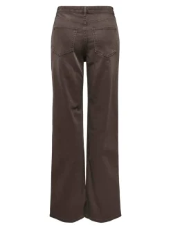 Only Onljuicy Wide Leg Brown Dot< Bukser, Jeans & Leggings