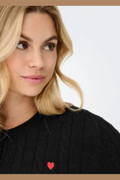 Only Onlkatia Ls Cable Button Cardigan Cc Knt< Cardigans|Ammevenligt Tøj