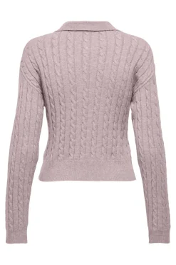 Only Onlkatia Ls Cable Polo Cc Knt< Strik|Bluser & Skjorter