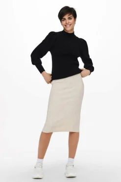 Only Onlkatia L/S Highneck Pullover Knt< Bluser & Skjorter|Strik