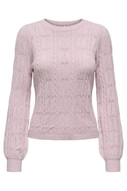 Only Onlkatia Ls Structure O-Neck Pull Cc Knt< Strik|Bluser & Skjorter