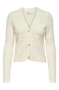 Only Onlkatia Ls Vneck Cardi Knt< Cardigans|Ammevenligt Tøj
