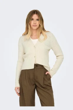 Only Onlkatia Ls Vneck Cardi Knt< Cardigans|Ammevenligt Tøj