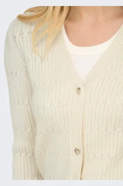 Only Onlkatia Ls Vneck Cardi Knt< Cardigans|Ammevenligt Tøj