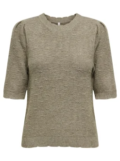 Onlkatia Ss Structure O-Neck Cc Knt*Only New