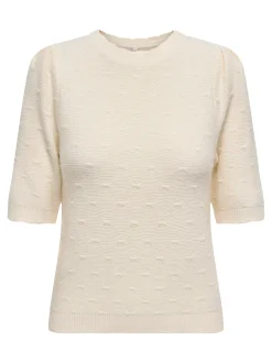 Only Onlkatia Ss Structure O-Neck Cc Knt< T-Shirts & Toppe