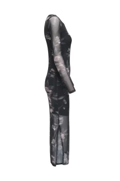 Only Onlkaya Life Ls Midi Mesh Dress< Kjoler