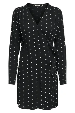 Only Onlkeshav L/S V-Neck Wrap Dress< Kjoler