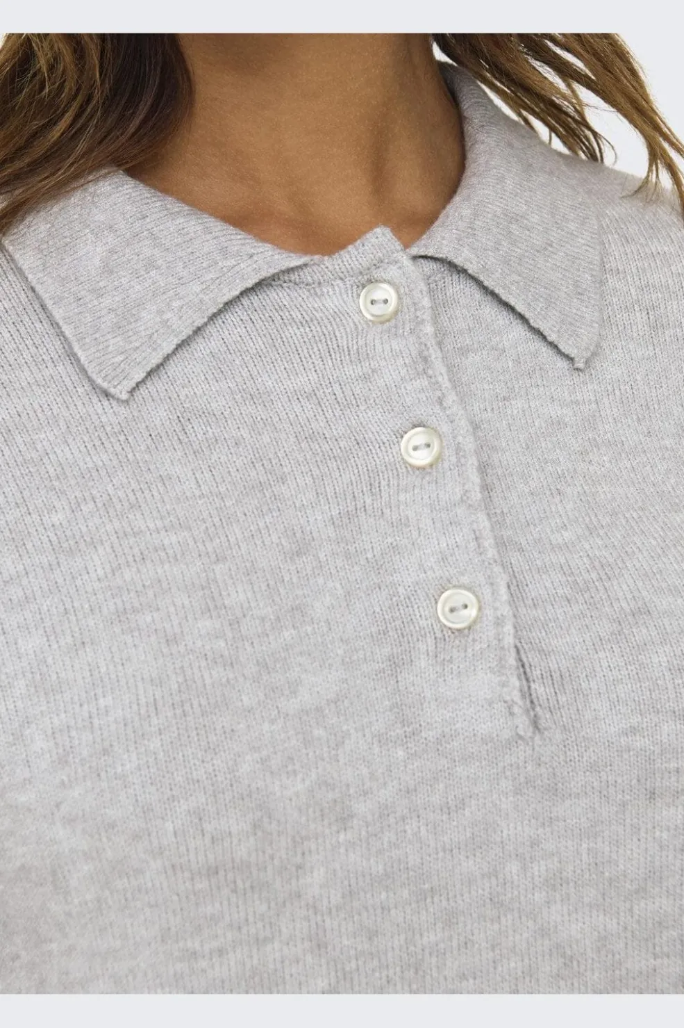 Onllana Polo Ls Pullover Knt*Only Online