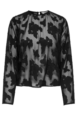 Only Onlleidy Life Ls Burn Out Top< Bluser & Skjorter