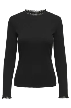 Only Onlleslie L/S Lace Mix Top< T-Shirts & Toppe