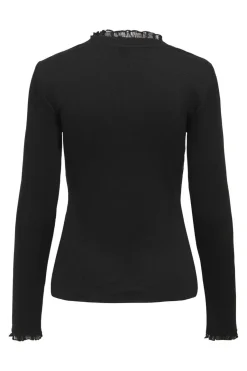 Only Onlleslie L/S Lace Mix Top< T-Shirts & Toppe