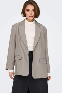 Only Onllinda Ls Boyfr Mel Blazer Tlr< Blazere