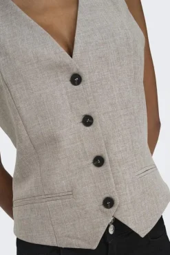 Only Onllinda S/L Mel Fit Waistcoat Tlr< Veste
