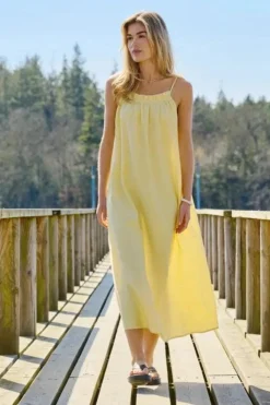 Only Onllino S/L Long Ruffle Dress Ox< Kjoler