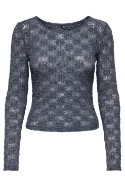 Onllola L/S O-Neck Lace Top*Only Clearance