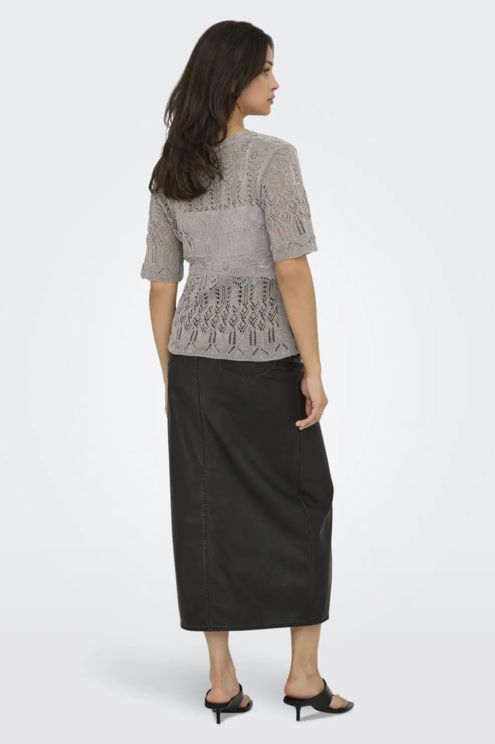 Onllovely Ss Glitter Button Top Knt*Only Outlet