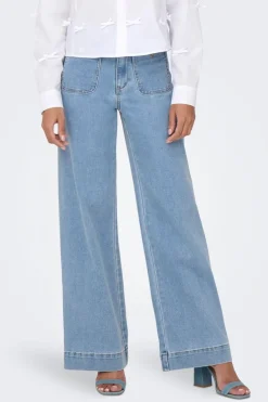 Only Onlmadeline Wd Pocket Gua221< Bukser, Jeans & Leggings