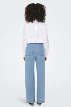 Only Onlmadeline Wd Pocket Gua221< Bukser, Jeans & Leggings