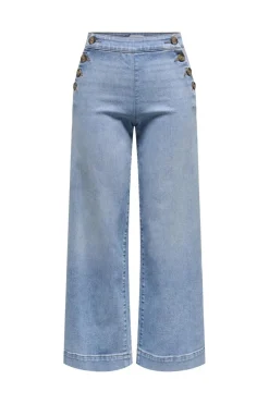 Only Onlmadison Button Wide Crp Gen223< Bukser, Jeans & Leggings