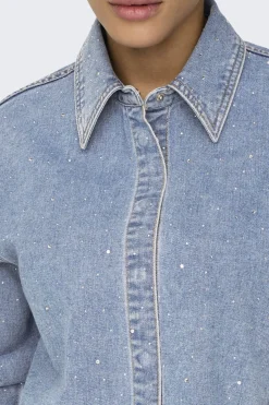 Onlmaggiemay L/S Rhinest Shirt*Only Discount