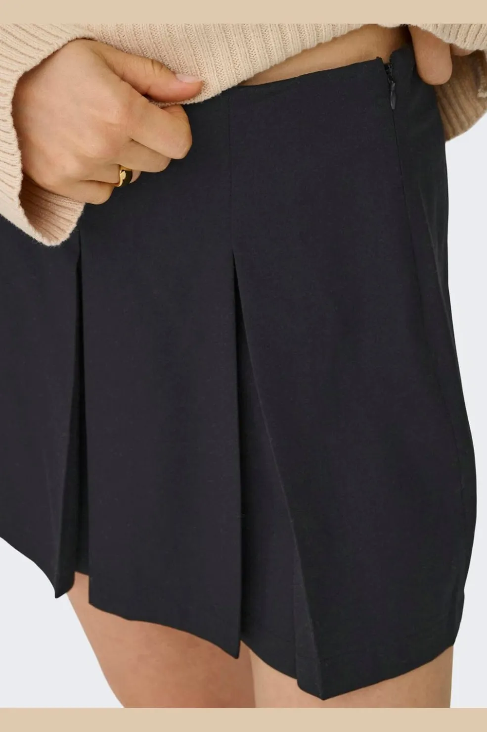 Onlmanheim Life Pleat Skirt Moch Tlr*Only Sale