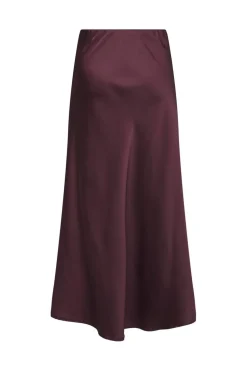 Only Onlmika Vis Satin Long Skirt< Nederdele