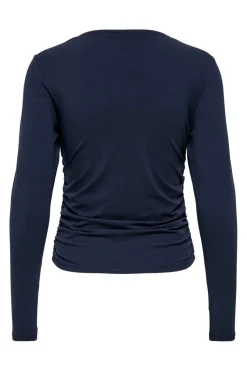 Only Onlmira Life L/S Ruching Top< Bluser & Skjorter